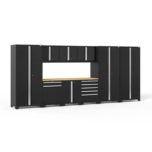 NewAge Pro Series 10 Piece Cabinet Set front view in garage
