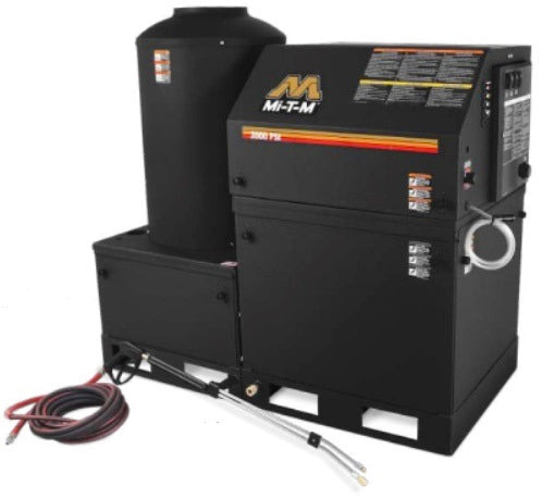 Mi-T-M HEG-3004-0E9G 3000 PSI belt drive hot water pressure washer