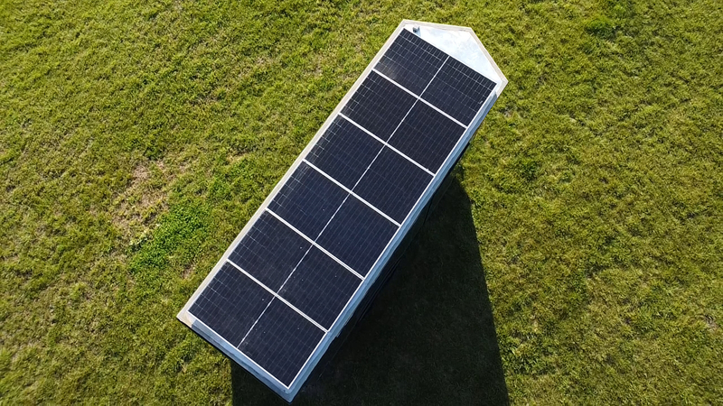 24' Enclosed SOLAR POWERED Offgrid Self-Sufficient Trailer - SOL-ARK 15K with OMO 32K Freedom Lithium Battery