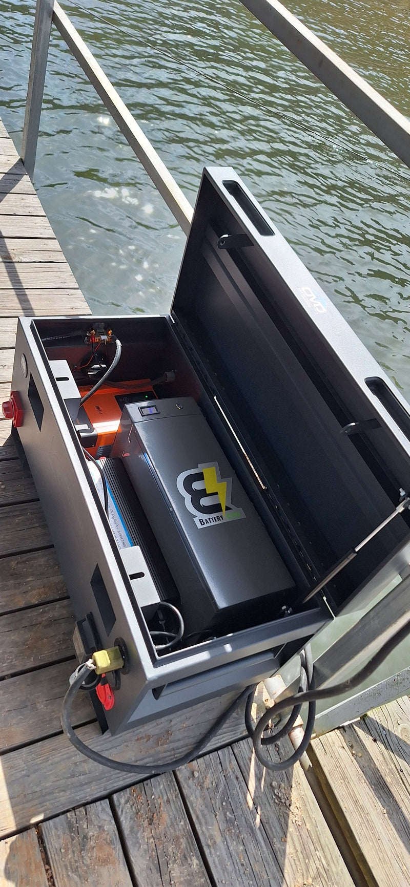 1.1KW Boat Dock Offgrid Solar Kit - Portable with Plug and Play Connections