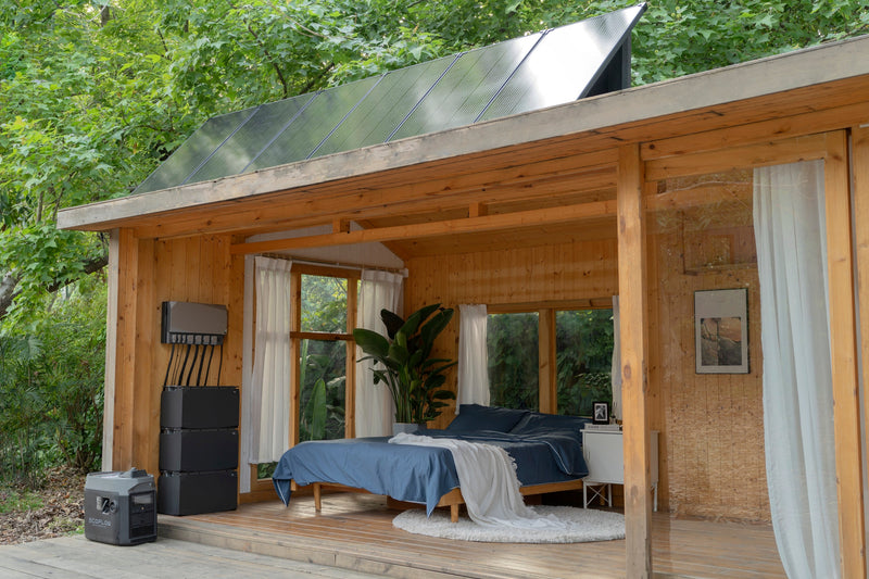 EcoFlow Power Kit 120V Output - 1x 3600 Watt Solar Generator / 2000wH Lithium Storage /1300w Solar Complete Offgrid Kit