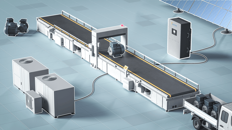 Commercial 240KW Solar Array - 3 Phase 480V Solar Kit + 4x 60K 480V Sol-Ark Inverter + 4x 60KW Sol-Ark OUTDOOR Lithium Battery +242KW Solar with Ground Mount and Wiring