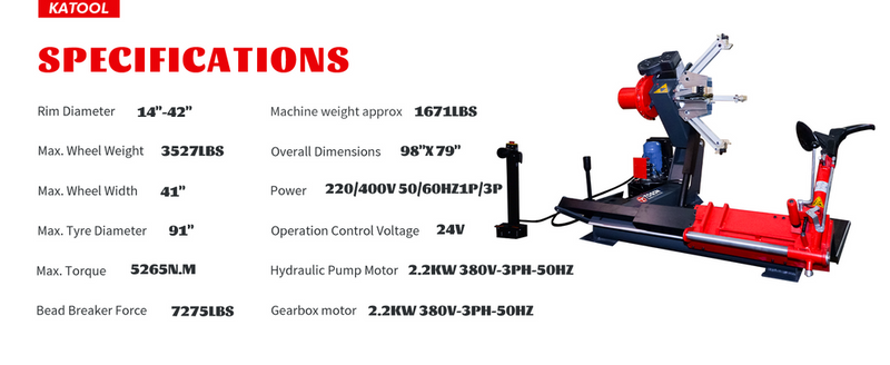Katool Truck Tire changer KT-T260 Heavy Duty Tire Changer