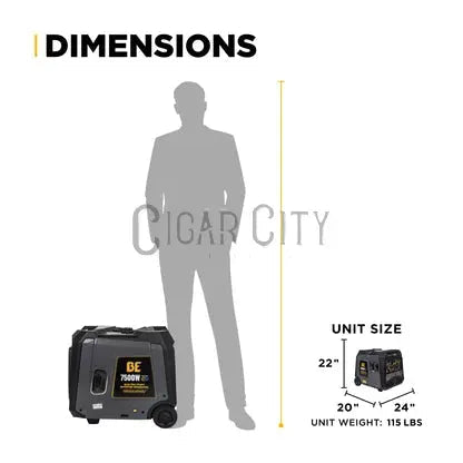 BE7500ID 7,500 W Dual-Fuel Digital Inverter Generator