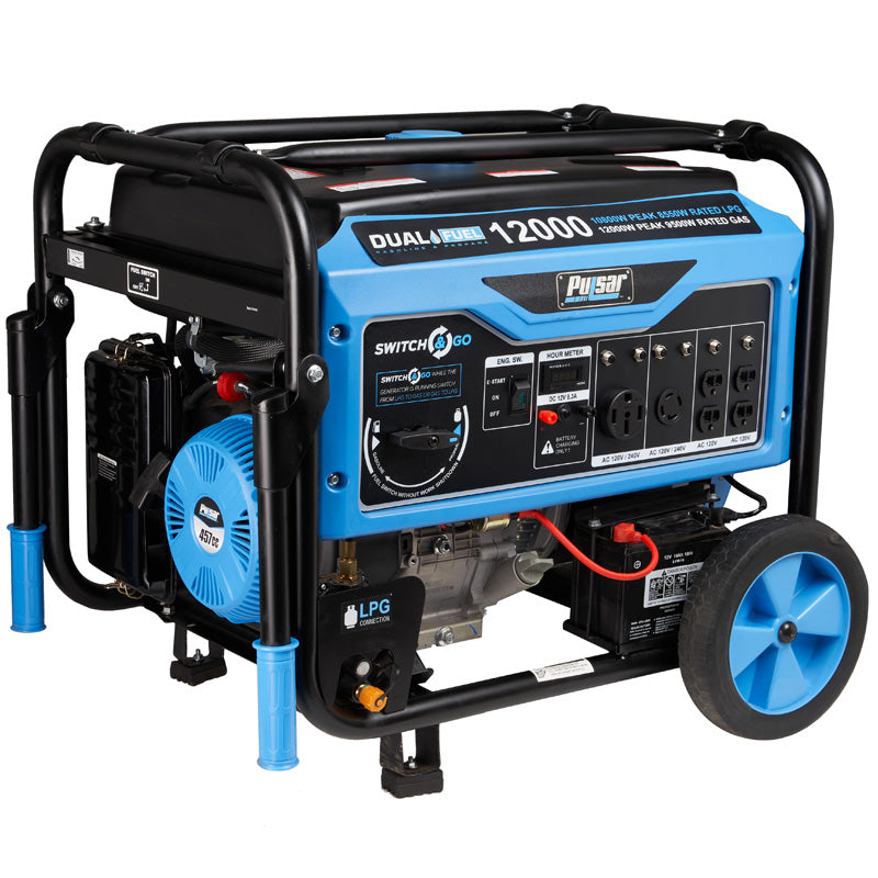 Pulsar 12,000 Watt Dual-Fuel Portable Generator