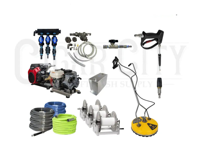 8GPM Build Your Own Softwash Rig Kit components