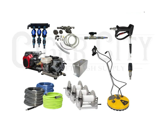 8GPM Build Your Own Softwash Rig Kit components