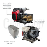 Honda GX690 softwash pump with 8GPM flow