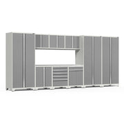 Adjustable shelving inside NewAge Pro Series multi-use lockers