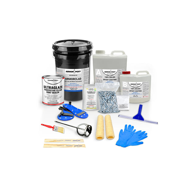 ArmorPoxy ArmorClad DIY Epoxy Floor Kit For Medium Broadcast