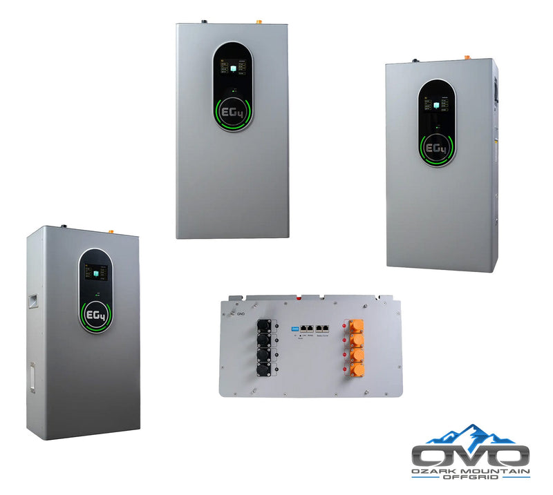 10KW Complete Offgrid Solar Kit + EG4 18kPV + 4.3KW 48V EG4 Lithium Indoor Wall Battery + 11KW Solar with Roof Mounting Rails and Wiring