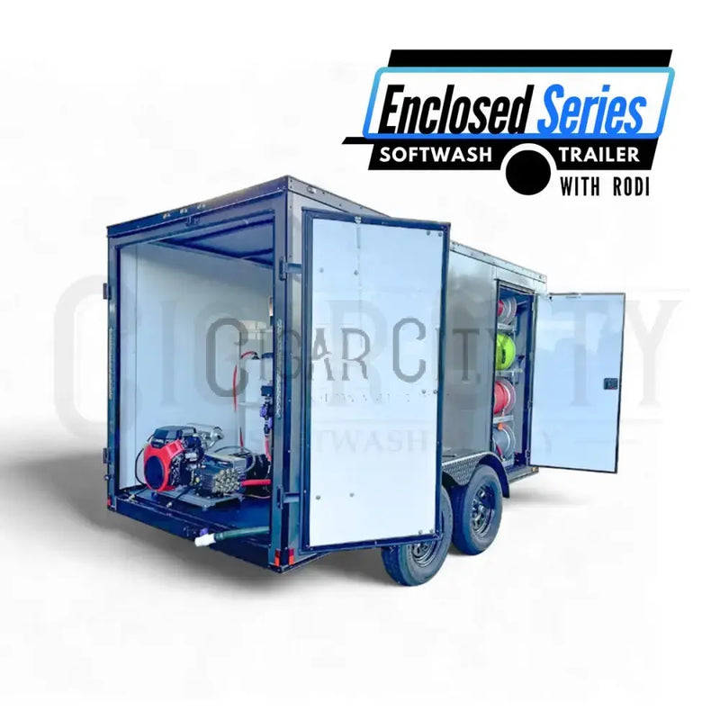 Enclosed 6x12 Pressure & Soft Washing Trailer with RODI System