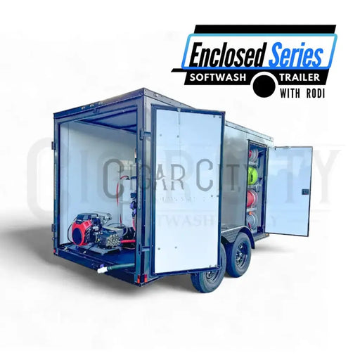 Enclosed 6x12 Pressure & Soft Washing Trailer with RODI System