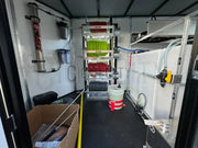 Large capacity tanks with float valve to prevent overfilling