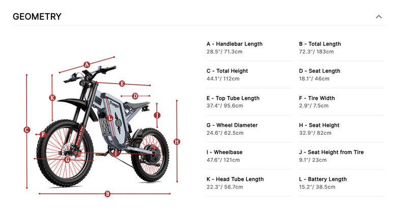 Freego X2 - Off Road Dirt Electric Mountain Bike