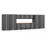 Full-extension ball-bearing drawers in Pro Series tool cabinet