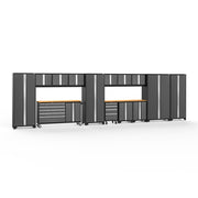 Heavy-duty 24-gauge steel garage cabinets with project center