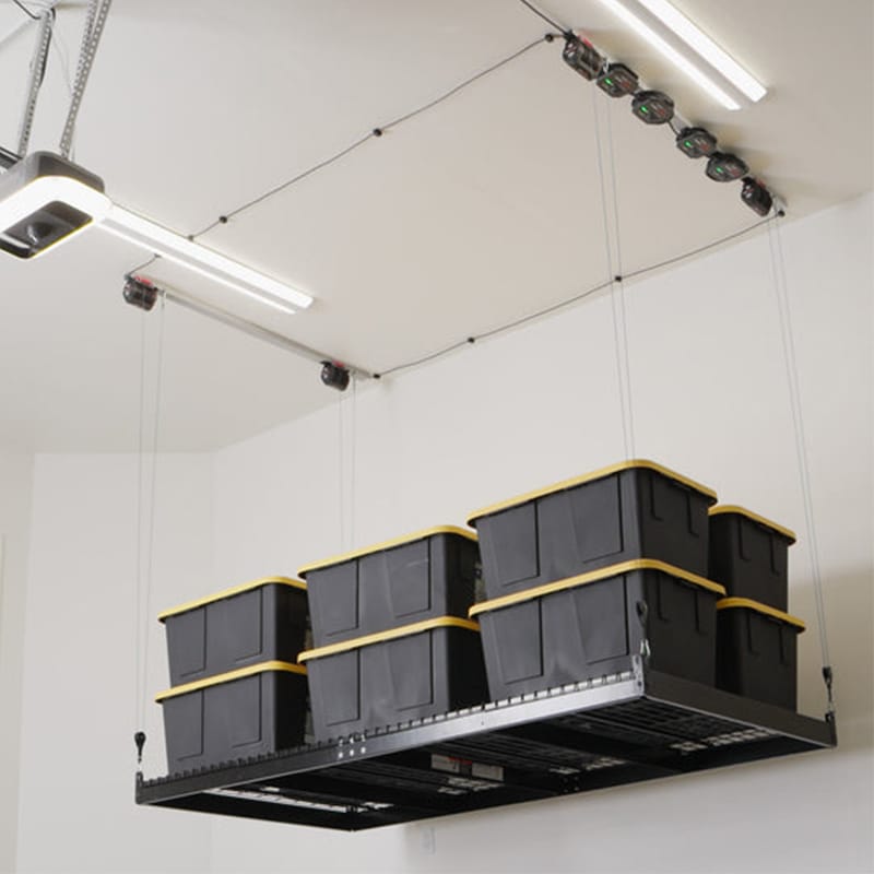 Heavy-duty overhead storage lift by SmarterHome