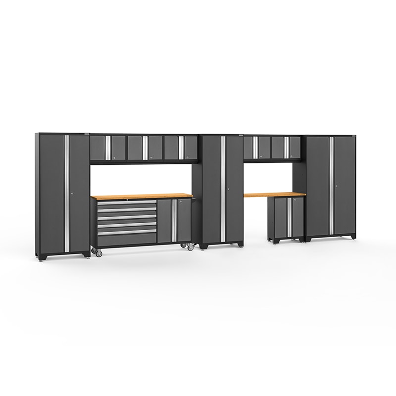 NewAge Bold Series 11 Piece Cabinet Set With Rolling Work Center