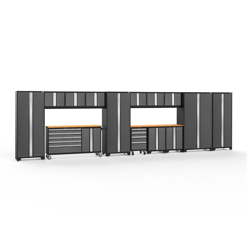 NewAge Bold Series 15 Piece Cabinet Set With Rolling Work Center