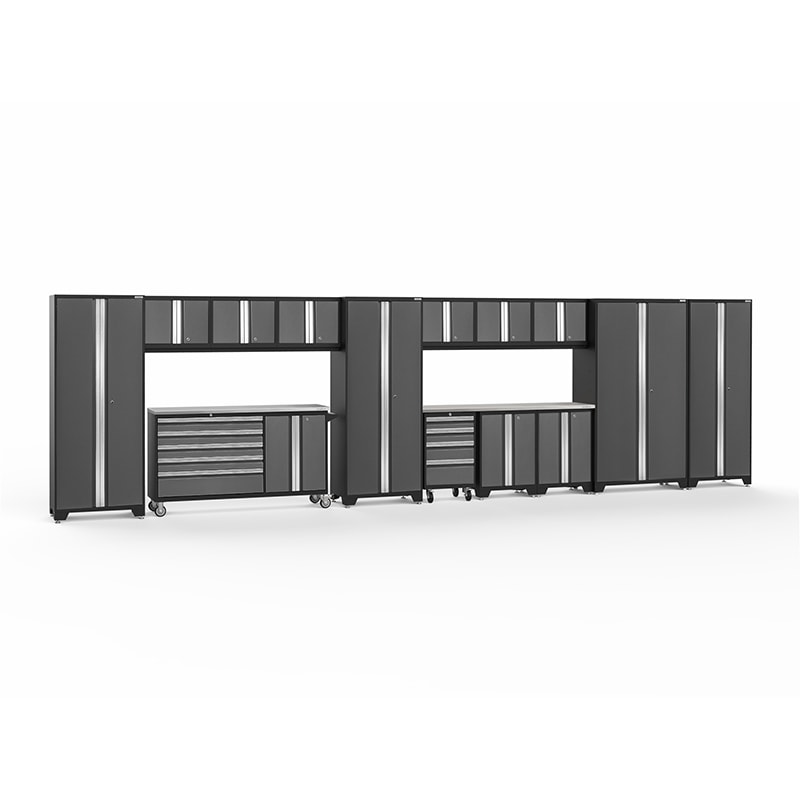 NewAge Bold Series 15 Piece Cabinet Set With Rolling Work Center