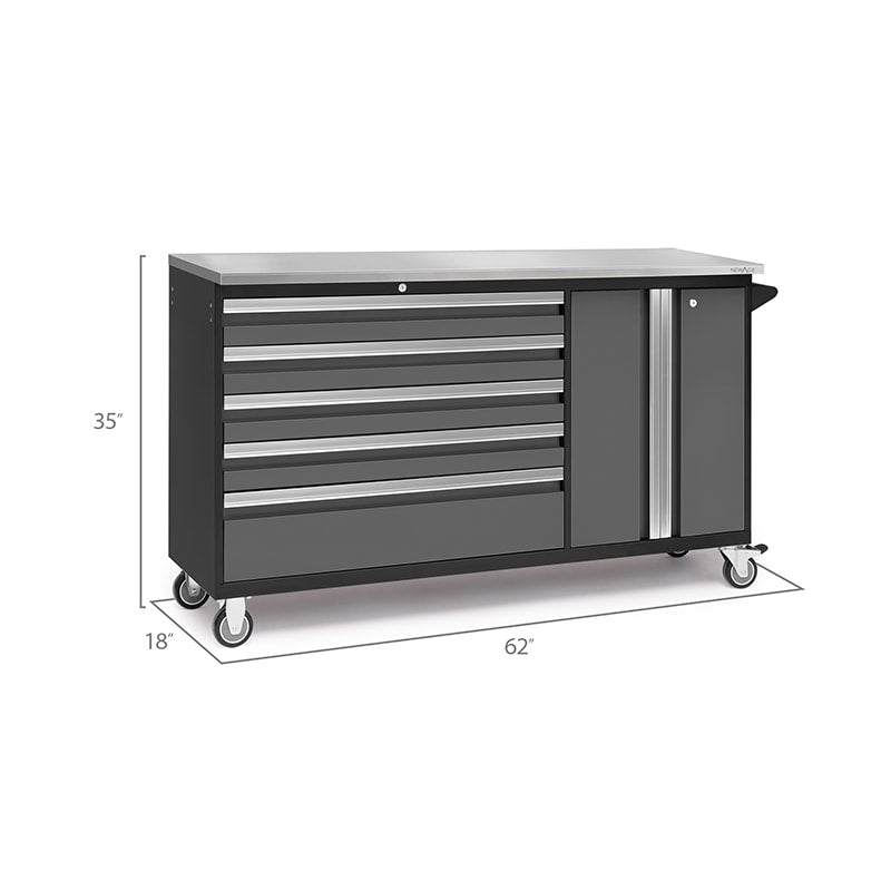 NewAge Bold Series Project Center - Rolling Toolcart/Workbench