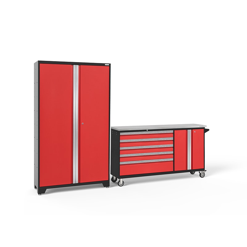 NewAge Bold Series 2 Piece Cabinet Set With Work Center and 42 Inch Locker