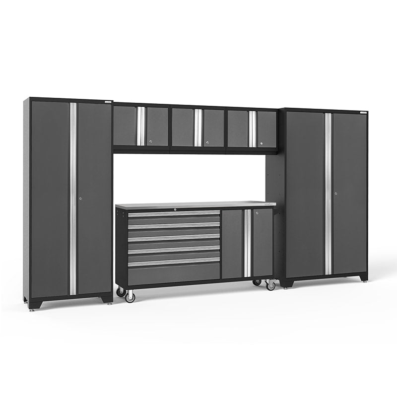 NewAge Bold Series 6 Piece Cabinet Set With Rolling Work Center