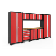 NewAge Bold garage storage system with rolling tool drawer cabinet