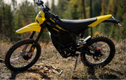 Yellow and black dirt bike