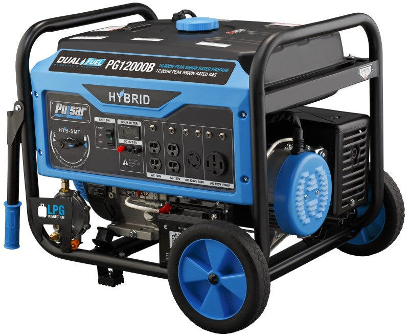 Pulsar 12,000 Watt Dual-Fuel Portable Generator