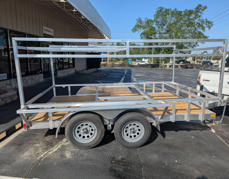 Side reels on Alcom 6x12 aluminum trailer