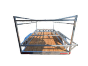 Heavy-duty open aluminum trailer for contractors