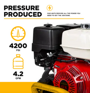 Professional BE B4213HAGS Pressure Washer with Triplex Pump