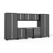 Scratch- and rust-resistant powder coat finish on Pro Series cabinets