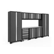 Scratch-resistant powder-coated garage cabinet set by NewAge