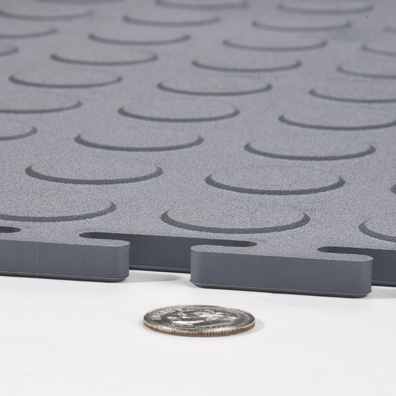 SupraTile Coin Pattern PVC Garage Floor Tiles