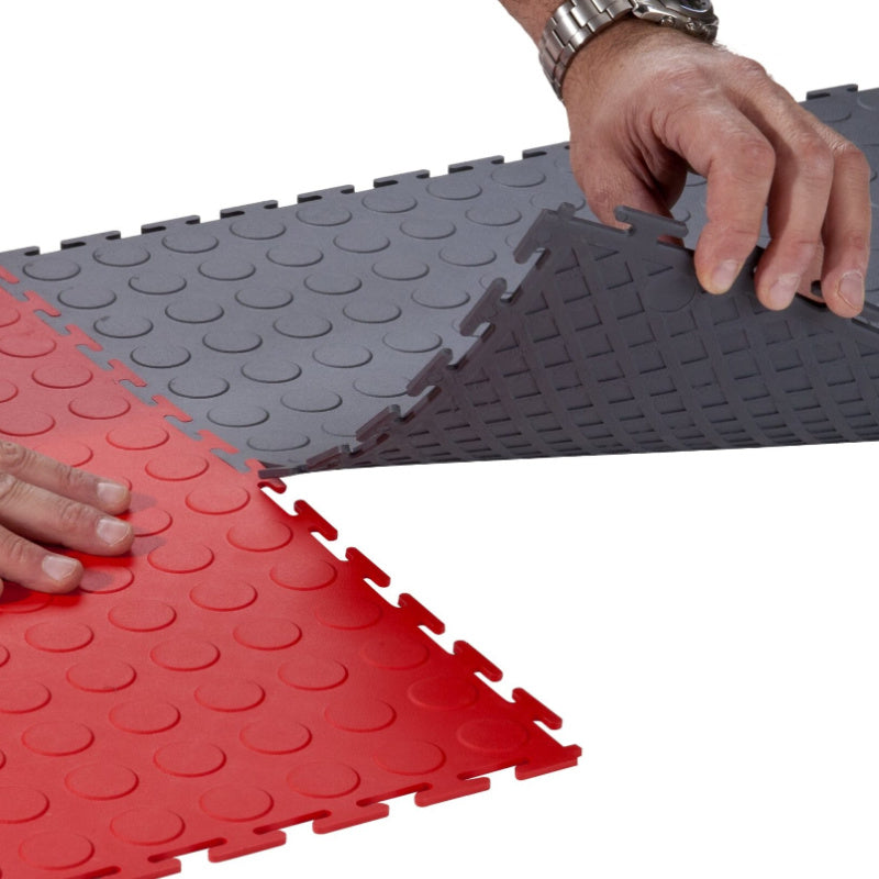 SupraTile Coin Pattern PVC Garage Floor Tiles