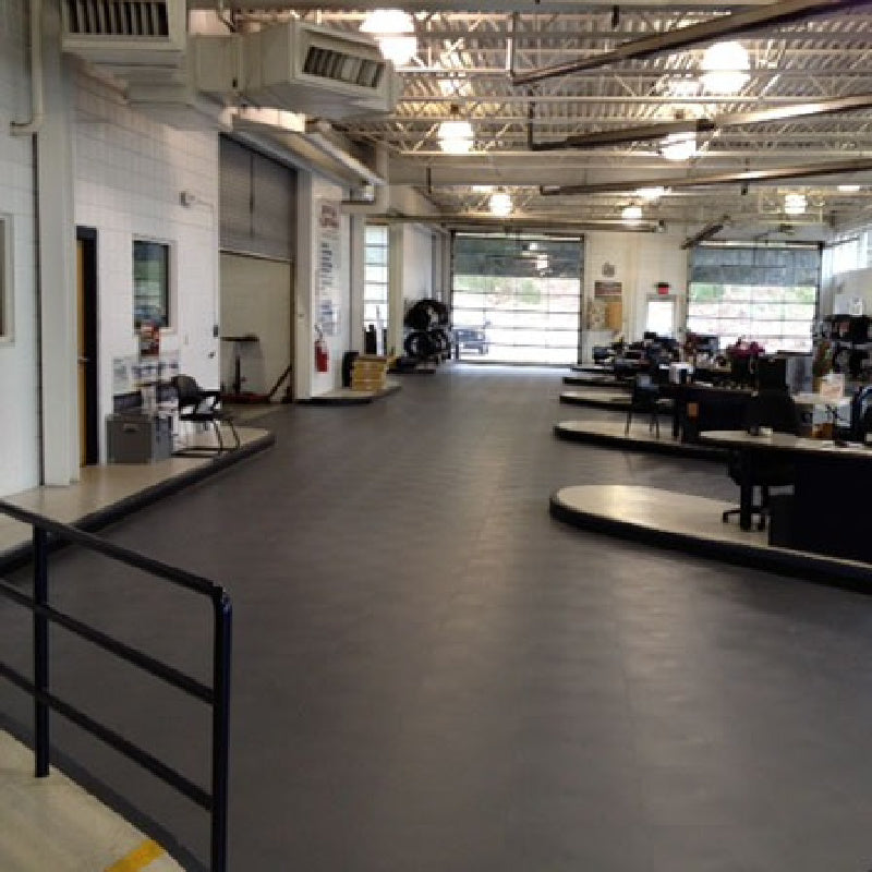 SupraTile Leather Finish PVC Garage Flooring Tiles