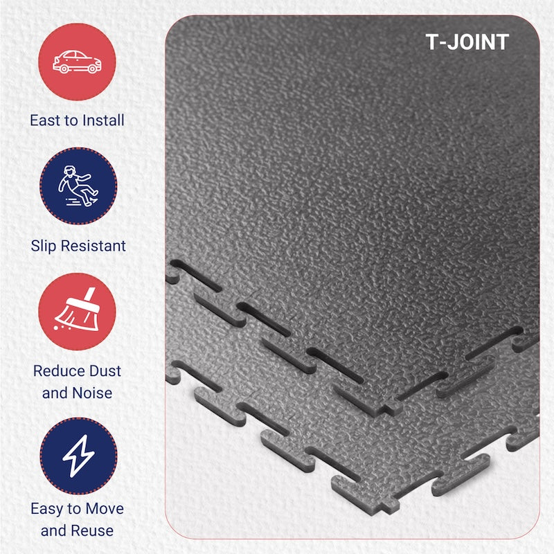 SupraTile Textured PVC Garage Flooring Tiles