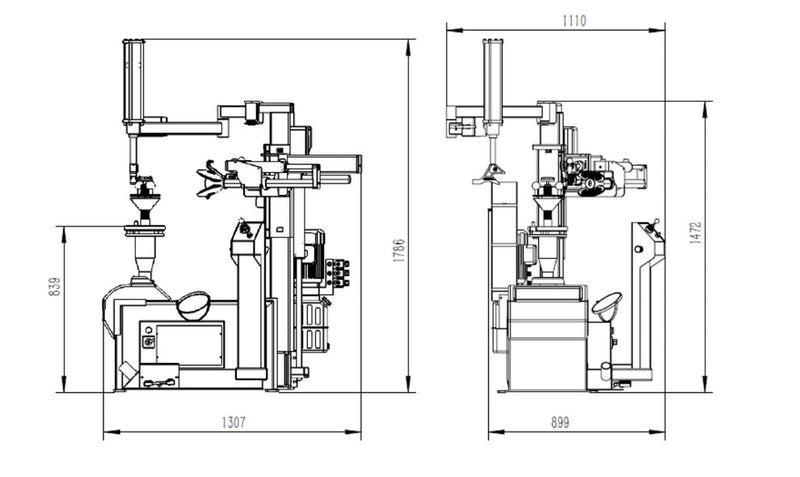Katool KT-T900 Hydraulic Tire Changer
