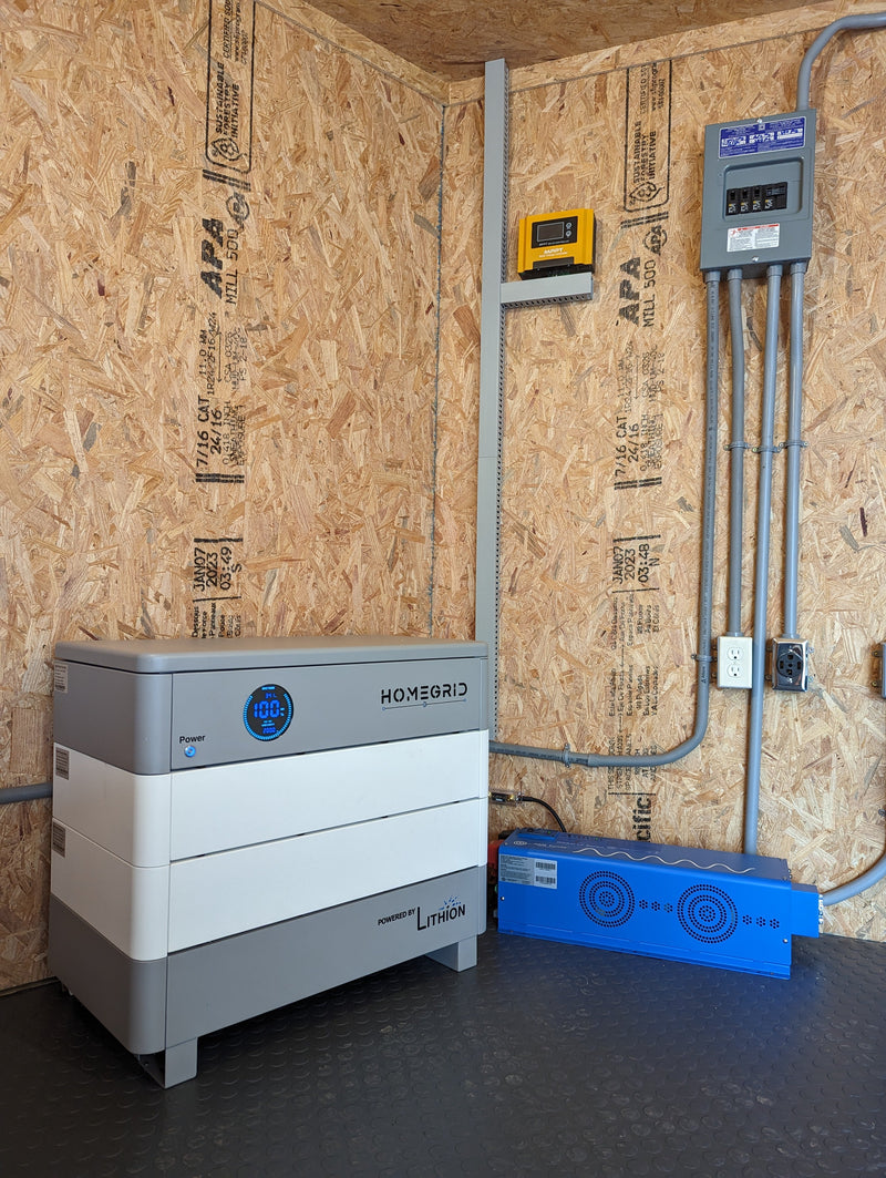 16' Enclosed SOLAR POWERED Offgrid Self-Sufficient Trailer - Concession Window Expanded Solar Array / Expanded Lithium battery bank - MOBILE STOREFRONT VERSION