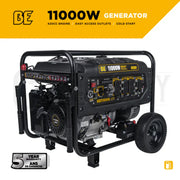 BE Pressure 11,000 Watt generator with multiple outlets