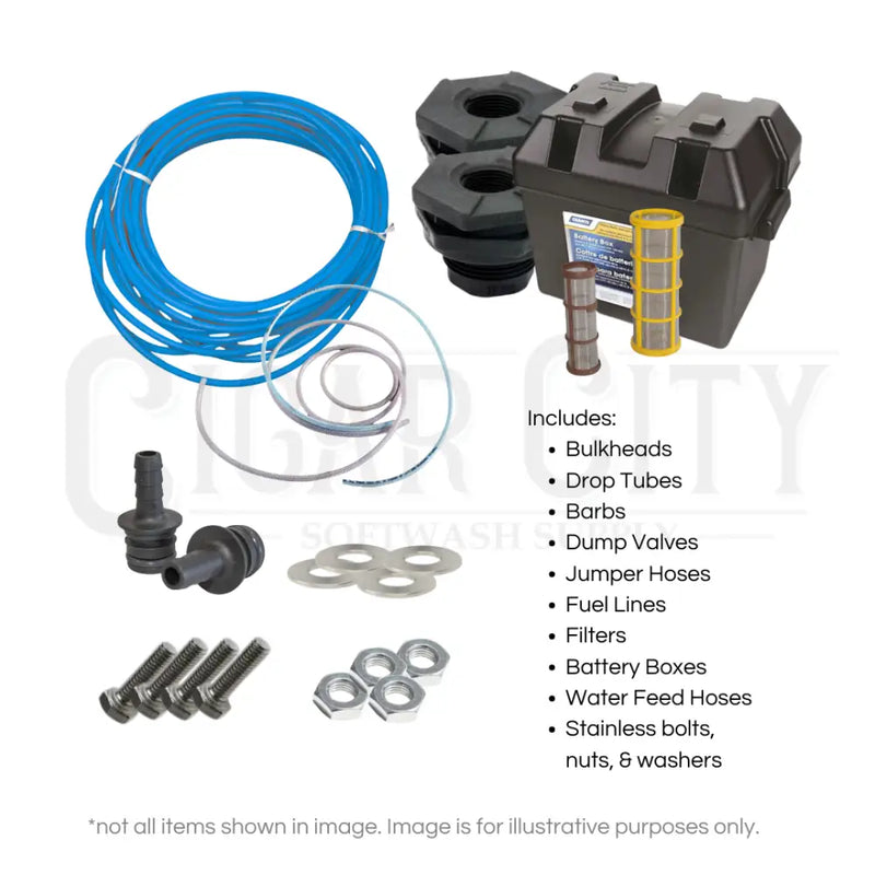 Install Kit for 8' Stallion Base Series w/ 12v Softwash