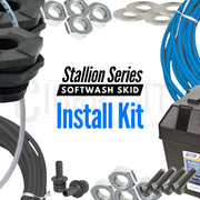 8' Stallion Base Series 12V Softwash Install Kit with bulkheads and hoses
