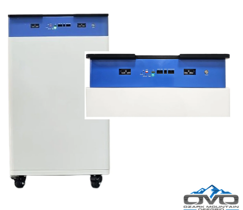 Ozark Mountain Offgrid 90kW Solar Kit - Roof, 32.00kWh Omo 48V Freedom Series