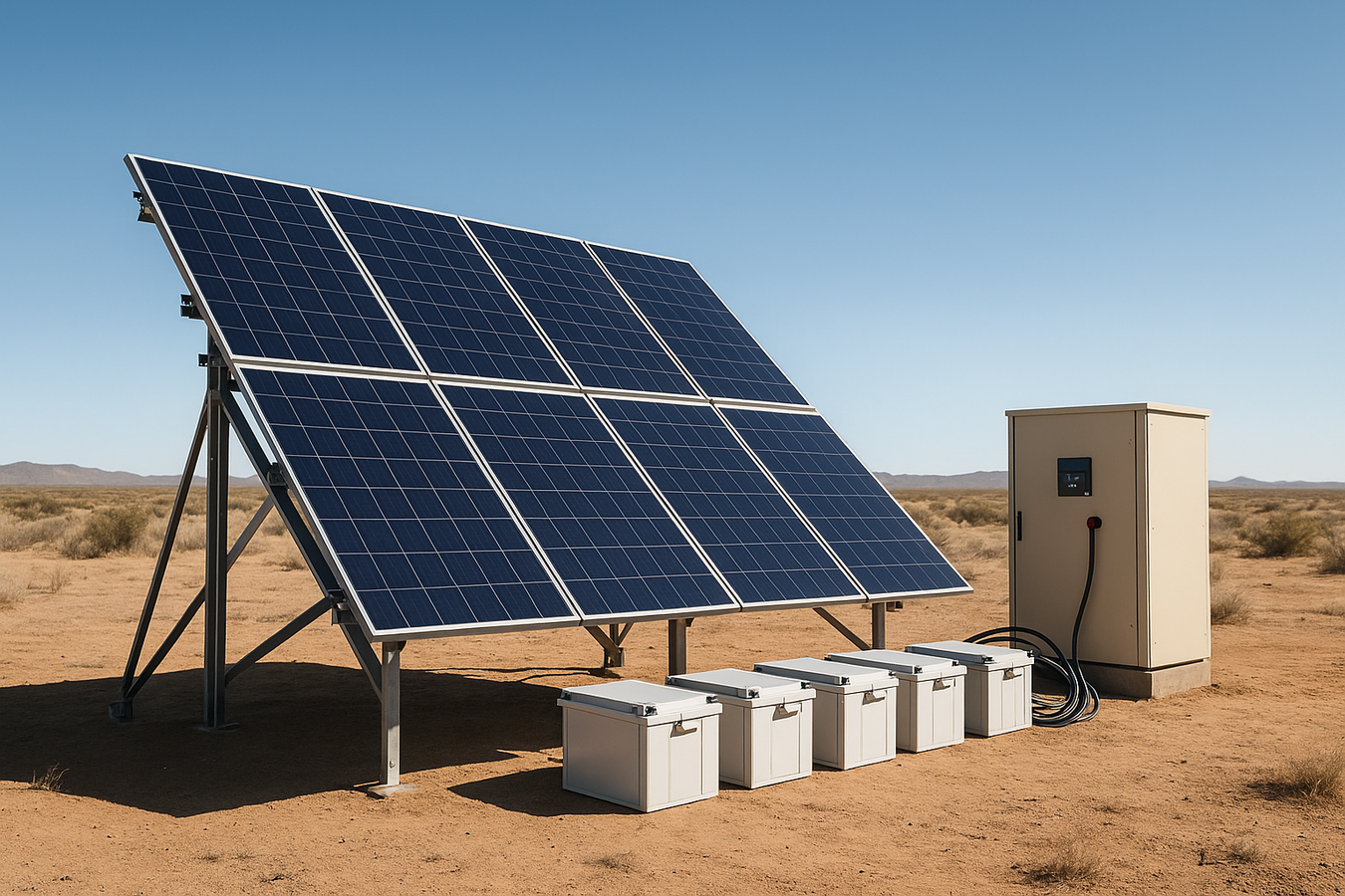 Off-grid solar panels