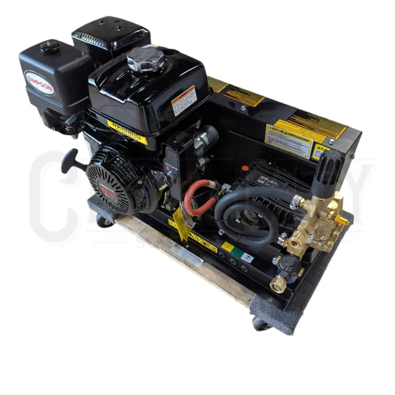 Portable Simpson truck mount pressure washer with stainless steel baseplate
