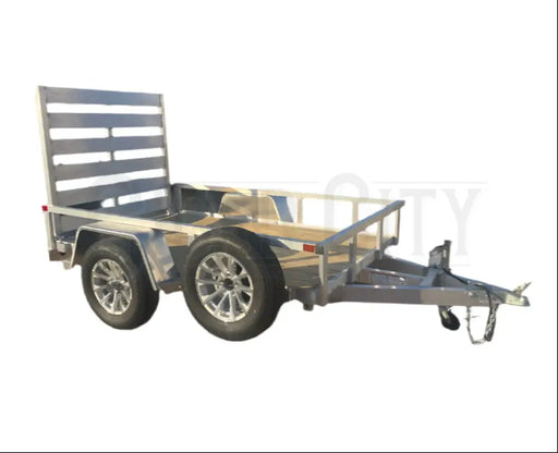 SureTrac 5x8 Aluminum Trailer with full cage and rack