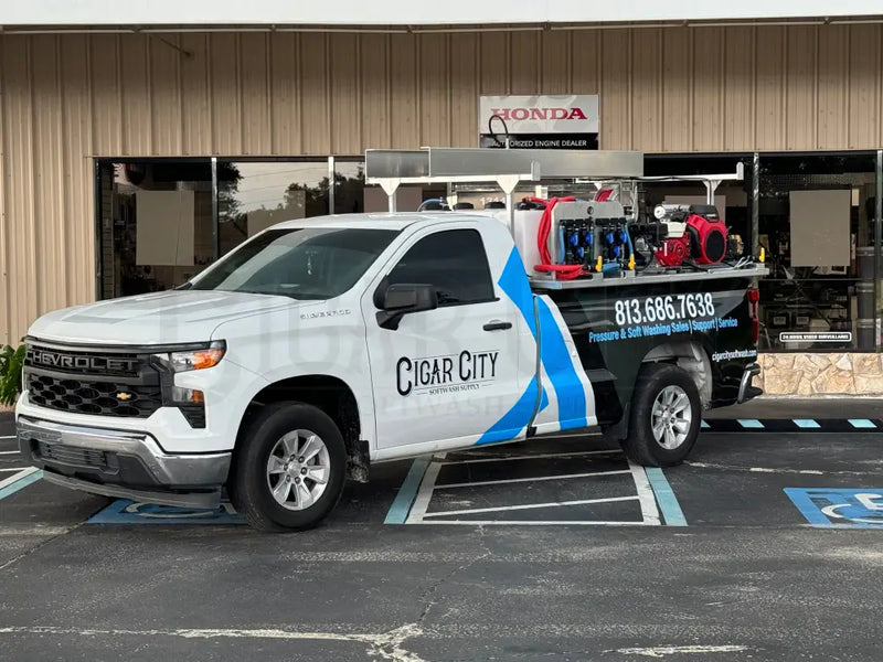 The Stallion XL Ultimate 8' Pressure & Soft Washing Truck Bed Skid